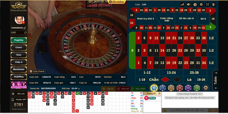 Roulette là tựa game sở hữu nhiều phần thưởng hấp dẫn